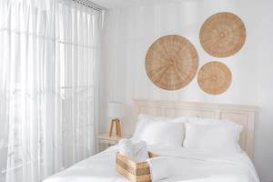 Articles ménagers maison artisanat hôtel décoration murale de mariage cadeau de pendaison de crémaillère napperons tissés en rotin naturel - Product Image 2