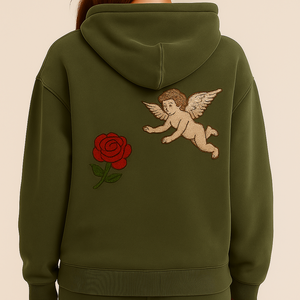 Último diseño personalizado patrón sólido XXS sudaderas con capucha ropa de calle Zip Pullover Rhinestone bordado moda Logo parche sudaderas - Product Image 4