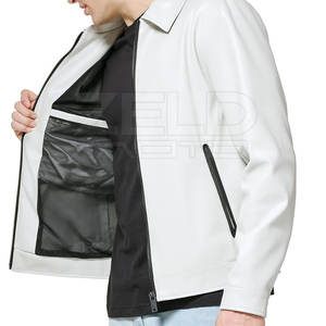 Au meilleur prix Veste en cuir à manches longues Concevez votre propre veste en cuir à la mode Veste en cuir pour hommes de haute qualité - Product Image 6