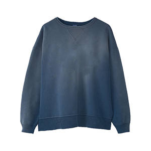 2024 Sweatshirts respirants légers et lavés à l'acide avec conception et logo personnalisés pour hommes - Product Image 4