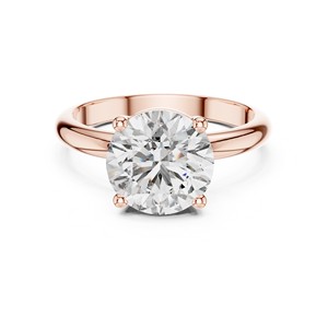 2.5ct Round Brilliant Cut Moissanite <b>Solitaire</b> <b>Ring</b> 925 Sterling <b>Silver</b> 4-Prong Engagement <b>Ring</b> - Product Image 1