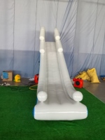 Jeux aquatiques commerciaux gonflables géants : Toboggan aquatique gonflable pour yacht et bateau