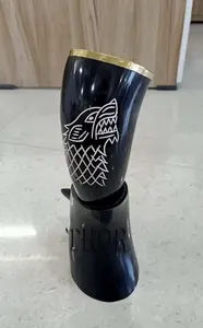 Corne à boire Viking naturelle écologique de taille personnalisée de haute qualité Style animal nouvellement conçu Artisanat naturel - Product Image 2