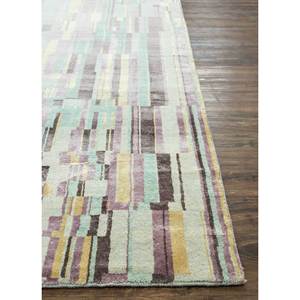 Tapis Uvenuti Classic Large Area Lu-07 bleu, noué à la main en laine et soie de bambou, pour salon ou couloir, idéal pour adolescents - Product Image 4