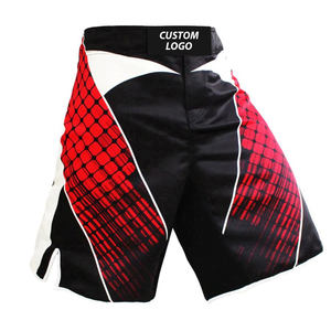 High Quality Custom Made MMA <b>Shorts</b> <b>for</b> Adults Premium Polyester <b>Combat</b> Fight Wear with Embroidered Logo <b>for</b> Boxing Martial Arts - Product Image 4