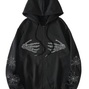 Mujeres Rhinestone Hoodies ligero nuevo diseño antiarrugas transpirable cómodo Rhinestone hoodies para mujer con tarifa barata - Product Image 1