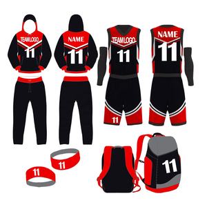 Ensemble de deux pièces pour femmes-Uniforme de basket-ball personnalisé-Impression numérique-Coton-Fibre de bambou antibactérien-Manches complètes-Club d'équipe - Product Image 1