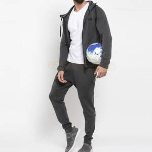 ชุดวอร์มฤดูหนาวสำหรับผู้ชายไซส์ใหญ่พิเศษเป็นมิตรต่อสิ่งแวดล้อมติดโลโก้ได้ตามต้องการ - Product Image 4