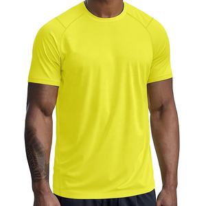 Camiseta de hombre con logotipo personalizado, ropa de fitness de secado rápido de poliéster y microfibra, tela de malla para correr, gimnasio, entrenamiento, Camiseta deportiva atlética - Product Image 2