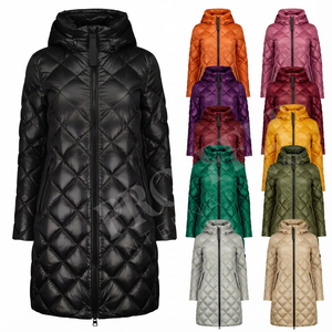 Abrigo Acolchado Ligero para Invierno, con Capucha, Cálido, Suave, con Cremallera, Chaqueta de Moda para Mujer - Product Image 1