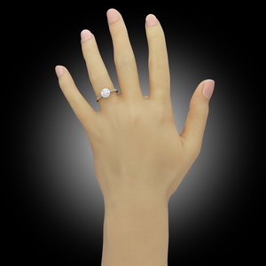 Igi certifié CVD HPHT Lab Grown créé 14k plaqué or massif Solitaire bague en diamant bague de mariage fine pour les fêtes - Product Image 6