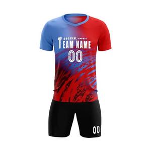 Kit de maillot d'équipe de football Tissu à séchage rapide sublimé personnalisé Logo personnalisé Numéro de nom OEM Usine Livraison rapide - Product Image 5
