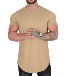 เสื้อยืดคอมเพรสชั่นผู้ชายแบบสั่งทำ OEM เสื้อยืดผ้าฝ้าย 100% สำหรับผู้ชาย ทรงหลวม เสื้อคอมเพรสชั่นกีฬาคุณภาพสูงสำหรับผู้ชาย ผลิตจากโพลีเอสเตอร์ - Product Image 5