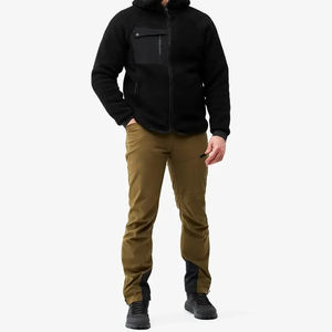 Sweat à capuche en polaire sherpa pour homme, sur mesure, uni, délavé à l'acide, polyester/coton, grande taille, confortable, doux, élégant, automne, rapide - Product Image 3