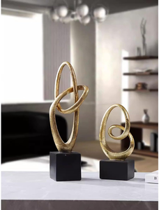 งานประติมากรรมโลหะดีไซน์ใหม่ ของตกแต่งบ้านและโต๊ะที่ไม่เหมือนใครสำหรับการตกแต่งภายในที่ทันสมัย - Product Image 1