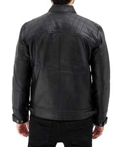 Chaqueta de Cuero para Hombre, Prenda Exterior Elegante, Textura Suave, Ajuste Cómodo para Uso Diario Informal, Estilo Urbano y Actividades Cotidianas - Product Image 2