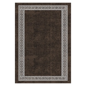 <b>RUGS</b> DEPOT LXDP-0234 Wholesale Terracotta Gold Contemporary Geometric Digital Printed Machine Washable Chenille <b>Rug</b> <b>Non</b> <b>Slip</b> - Product Image 1