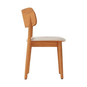 การออกแบบล่าสุดของเฟอร์นิเจอร์เก้าอี้ไม้สำหรับร้านอาหารแบบมินิมอลโซลูชันที่นั่งที่สวยงามและแข็งแรงพร้อมที่นั่งโฟมนุ่ม - Product Image 3