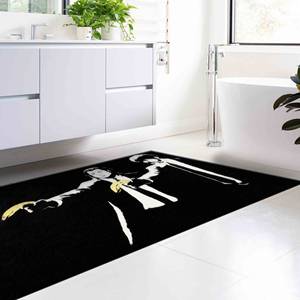 Alfombra Impresa: Alfombra de Diseño Único, Alfombras de Regalo, Alfombra con Diseño de Pistola de Plátanos de Banksy, Alfombra Delgada No Tejida - Product Image 3