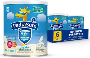PediaSure Grow & Gain avec soutien immunitaire, préparation en poudre pour boisson, nutrition pour enfants, saveur vanille, boîte de 14,1 oz, lot de 6 - Product Image 5