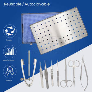 Juego de instrumentos de diagnóstico oftálmico con instrumentos de calidad fina Juego de instrumentos oftálmicos de acero inoxidable Premium - Product Image 1