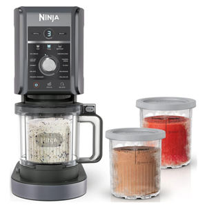 Vente chaude Ninja CREAMi Deluxe Ice Cream Maker Frozen Dessert Machine 10 Fonctions Gelato Sorbet Milkshake Yaourt Slushi Argent - Product Image 3