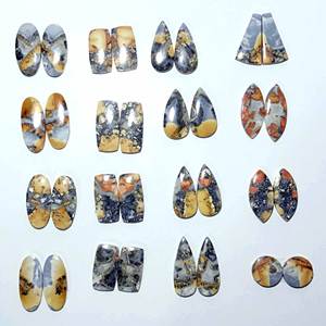 Lote de Gemas Sueltas de Jaspe Maligano, Gemas Pulidas a Mano, Cabujones de Jaspe Maligano Raros para Suministros de Joyería - Product Image 2