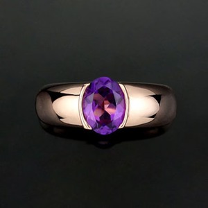 Handmade 925 Sterling Silver <b>Ring</b> with <b>Indian</b> Natural Amethyst Stone Fine Jewelry for Weddings & Engagements Wholesale Lot - Product Image 4