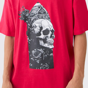 T-shirt délavé à l'acide pour hommes 100% coton T-shirts graphiques surdimensionnés T-shirt vintage avec logo imprimé pour hommes Service OEM - Product Image 4