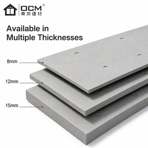 Panneau en fibrociment lisse de 10 mm à <span class=keywords><strong>prix</strong></span> d'usine pour murs décoratifs et plafonds de bureaux, et bardage architectural - Product Image 2