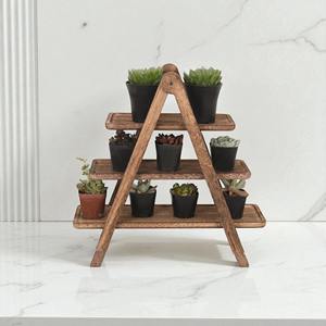 Soporte para Tartas de Madera Natural de Varios Niveles, Apto para Uso en la Cocina, Decoración de Mesa de Comedor, Estilo de Eventos, Servicio de Buffet y Exhibición - Product Image 5