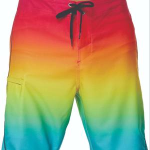 กางเกงขาสั้นชายหาดลำลองเอวกลาง ดีไซน์เองได้ เป็นมิตรกับสิ่งแวดล้อม กันน้ำ แห้งเร็ว บริการ OEM สำหรับเล่นเซิร์ฟ ไซส์เล็ก - Product Image 4