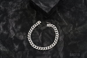 New Design Iced Out Lab Grown Jewelry Two Row VVS Moissanite Cuban Link Chain <b>Bracelet</b> for Sale From India - Product Image 4