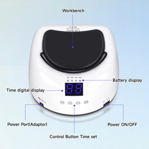 Cmnail P60 Pro 80 Wát <span class=keywords><strong>UV</strong></span> LED Nail đèn ánh sáng chữa <span class=keywords><strong>Gel</strong></span> véc ni đánh bóng làm khô móng tay cho Thẩm mỹ viện - Product Image 2