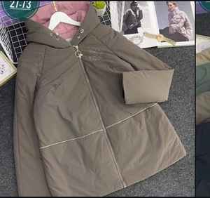 Manteau coupe-vent pour femme à col montant personnalisé pour l'hiver Veste polaire en duvet pour femmes - Product Image 1