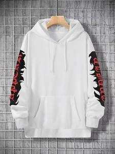 New Arrival Men's Winter <b>Fleece</b> <b>Hoodie</b> Thick Cotton Casual Solid Color Pullover <b>Hoodie</b> - Product Image 3