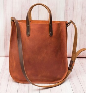 ALW Sac fourre-tout en cuir véritable personnalisé pour femmes, élégant, grande capacité, fermeture à glissière ouverte, cordon de broderie, chaînes pour le travail - Product Image 2