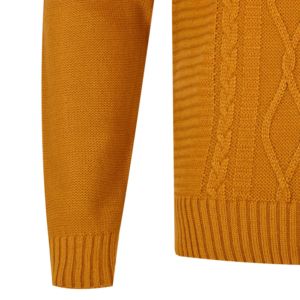 Cárdigans de Alta Calidad con Apliques de Bordado Chenille, Tejido por Ordenador en Poliéster/Algodón, Cuello con Botones Dorados Lisos, Atemporales - Product Image 4