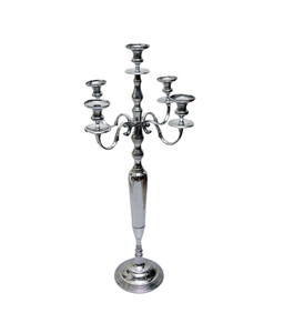 Wedding Decorative Aluminum Nickle Plated Candle Holder <b>Candelabra</b> for Event Decoration Best Supplier From India - Product Image 4