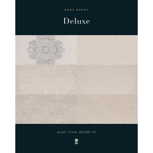 พรมอะคริลิคขายส่ง DELUXE DE002 สีน้ำตาล ผลิตด้วยเครื่องจักรแบบตุรกี สำหรับห้องนั่งเล่น โครงการโรงแรม - Product Image 3