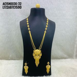 Mariages plaqué or collier ensemble design en ligne bijoux de mode uniquement en ligne Acheter des bijoux longs en ligne en Inde - Product Image 1