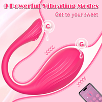 Jouet de bien-être intime portable à distance contrôlé par application, stimulateur du point G et du clitoris, vibromasseur portable à distance contrôlé par application