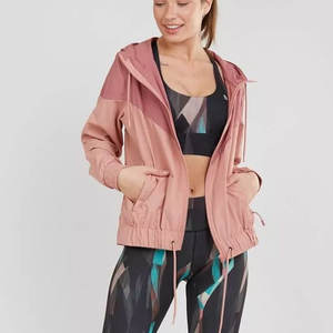 Veste coupe-vent en nylon imperméable avec rayures et ourlet réglable, poches latérales cachées à fermeture éclair, nouveau design personnalisé - Product Image 3