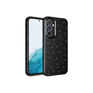 Netzy Luxury Glitter Silicone Back Cover for <b>Samsung</b> for Galaxy A14 Soft TPU SAFA Cotton Texture <b>Camera</b> Protection Girls' A3S - Product Image 1