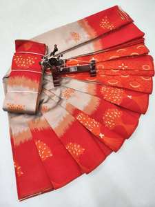 HERMOSOS SAREES DE SEDA LIGERA DE FANTASÍA - Product Image 5