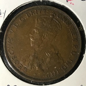 Rare pièce ancienne australienne 1915 H One Penny - Product Image 4