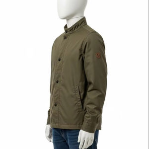 Chaqueta Ecológica para Hombre con Cuello Alto, Poliéster Reciclado, Cortavientos, Cálida, Transpirable, para Senderismo, Trabajo, Oficina, Invierno y Otoño - Product Image 3