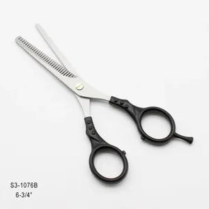 Outil de coiffure barbier noir coiffure professionnel coupe de cheveux ciseaux amincissants - Product Image 5