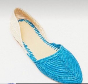 Nutural รองเท้าแตะ Raffia ทอมือในโมร็อกโก, Raffia แฮนด์เมดไอเดียของขวัญ - Product Image 2