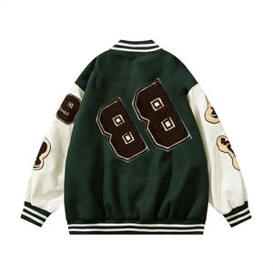 CollegeBaseballjacket para hombre Retro Varsity Jacket Tela suave Ropa de calle cómoda para casual y Deportes - Product Image 5